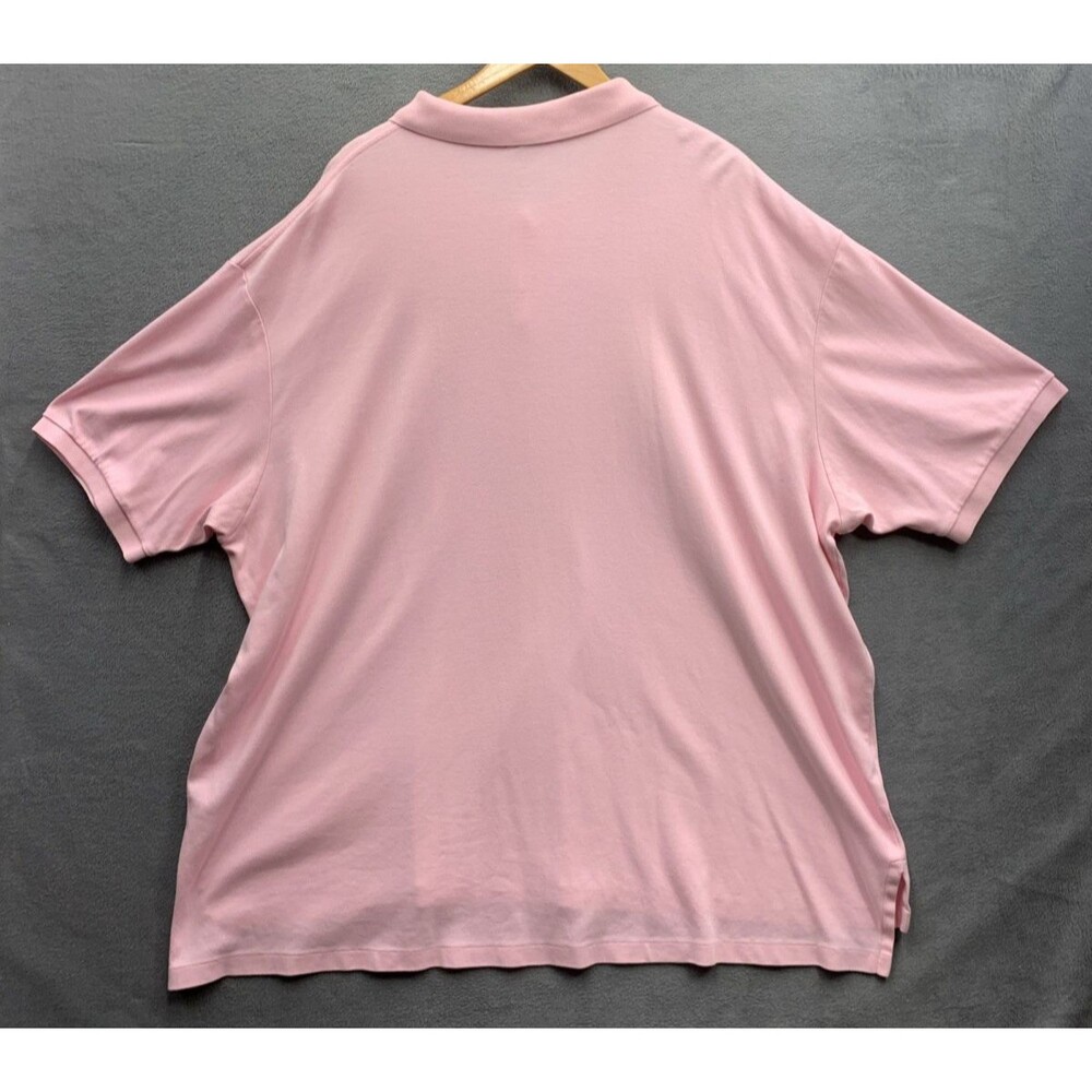 Vtg Polo Ralph Lauren Polo Shirt Mens Solid Pink Casual Size 4XB Big - Picture 4 of 13